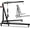 2T Black, variant on 2 Ton Hydraulic Engine Hoist 4400 LBS Foldable Cherry Picker Crane with 6 Locking Casters and 4 Boom Positions for Garage and Auto Repair Black
