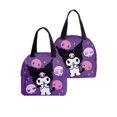 Anime peripheral kuromi kuromi print elements lunch bag elementary