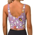 thumbnail image 3 of Xecao Lovely Animals for Sports Bra with Removable Pads, Crop Tank Top Design, Women's Longline Sports Bra - Non-Wired - X-Large, 3 of 9