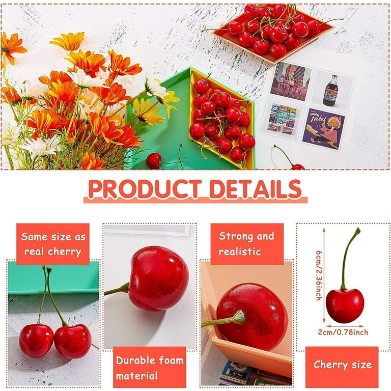 Cherry Paper Clip 5 Clips Planner Accessory Fruit Paper Clip