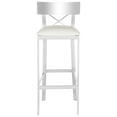 thumbnail image 4 of Safavieh Zoey 39''H Modern Glam Stainless Steel Cross Back Bar Stool, 4 of 11