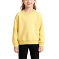 thumbnail image 2 of Kid's Cotton Oversized Sweatshirt Crewneck Pullover Long Sleeve Lounge Top Solid Color Pullover Sweatshirt for Boys & Girls 0-10Years, 2 of 8