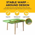 thumbnail image 4 of Green St. Patrick's Day Table Cloths for 3 Foot Rectangle Tables, Green Lucky Clovers Dog Patio Waterproof Elastic Fitted Tablecloths, Washable Rectangular Table Cover for Camping, 4 of 8