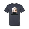 thumbnail image 2 of Wild Bobby, Hip Marilyn Monroe Portrait Classic Beauty Pose, Famous People, Men Graphic Tee, Vintage Heather Navy, Medium, 2 of 4