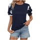 thumbnail image 2 of mfyjkho Tops Para Mujer, Camiseta Informal Holgada De Manga Corta Con Cuello Redondo Para Mujer Tops De Tallas Grandes L, 2 of 5