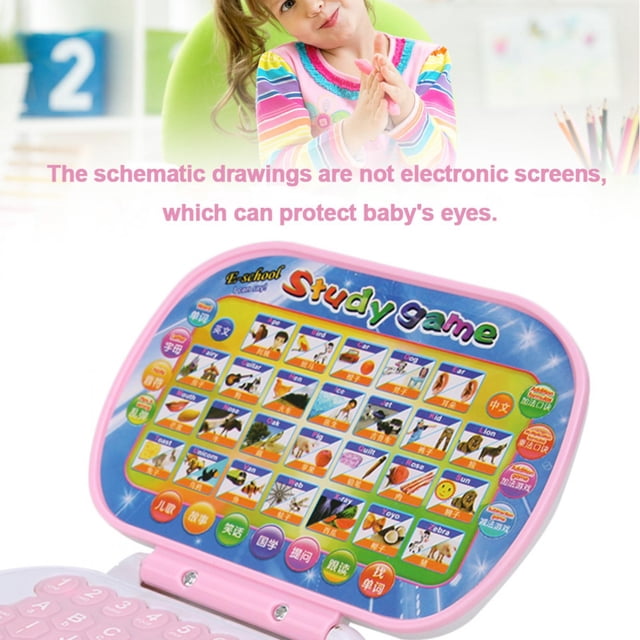 Juguete de Aprendizaje por Computadora, Fuente de Sonido de Alta para portátil Juguete Proteger Los Ojos del Bebé para la Escuela para El Hogar