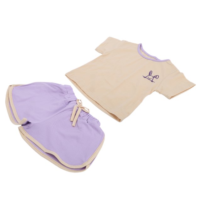 Ropa De Verano Para Niños Pequeños, Trajes De Verano Para Niñas Pequeñas Absorción De Humedad Resistencia Al Calor Algodón Spandex Material Para Bebés