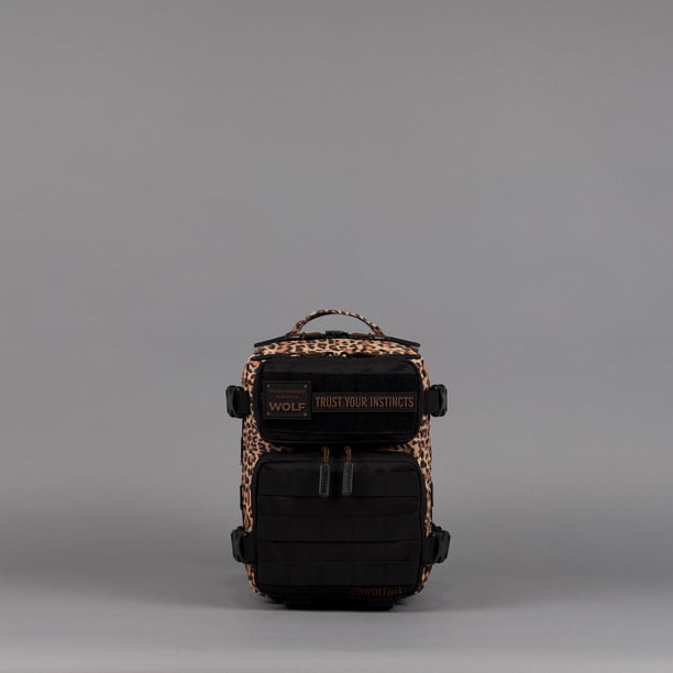 WOLF Mini Leopard Print Backpack *Limited Edition 9L Backpack Mini Alpha Black Leopard Limited Edition  main image 4
