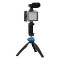 thumbnail image 3 of Peahefy Mobile Video Shooting Kit,Portable Live Video Shooting Kit Mobile Phone Photography Set With Fill Light Microphone Tripod Phone Holder,Mobile Phone Photography Set, 3 of 8