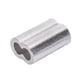 thumbnail image 1 of Doble Orificios Clip De Aluminio Plata Aluminio Crimpado Bucle Cable Virola Alambre Crimpado Manga Doble Orificios Cuerda De Alambre Virola Para Alambre Y Cuerda,28Pcs 8 Mm / 0.31 Pulgadas Moyic TO005652-10, 1 of 6