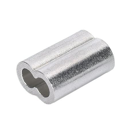 

Aluminum Cable Crimps Sleeve 8-Shape Double Hole Ferrule Crimping Loop Wire Rope Clips OD 1 1.2 1.5 2 2.5 3 4 5 6 8 10 12mm