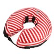 thumbnail image 4 of Pet Recovery Collar, Dog Cone Comfortable Adjustable Shoulder Strap Buckle Promote Wound Recovery Inflatable PVC Lining Easy Storage  for Dogs Camo Hook and Hoop Fasteners,Blue USA, 4 of 7