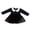 Black, variant on HEVRJEWJD Girl Halloween Outfit Long Sleeve Romper Tutu Dress Black Bodysuit Halloween Dress Sister Matching Outfits Black 6-12 Months