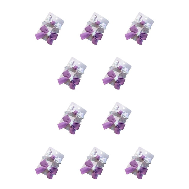 Qarigey 2 piezas de horquillas para mujer, tocado colorido, pasador para el pelo, tocado con lazo, Clip para estudiantes, fiesta de graduación, trabajo Violeta 10piezas Qarigey CBP308072