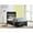 Black#3, variant on Twin Size Adjustable Bed Base, Felicity White High Gloss Wood Twin LED Panel Bed, Gloss White Bed Frames,Faux Leather Platform Bed Frames, Furniture Bedroom Furniture Beds, Frames & Bases
