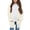 White, variant on felwors Girls Cardigan Open Front Popcorn Knit Long Sleeve Sweaters Coat | Oversized, Fuzzy Knit Outwear, with Pockets, Warm Winter Cardigans