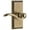 Vintage Brass, variant on Grandeur Bellagio Door Lever with Carre Plate