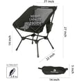 thumbnail image 2 of Portable Camping Chair Ultralight Folding Outdoor Hiking Backpacking, 2 of 8
