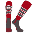 thumbnail image 1 of PEAR SOX OTC Baseball Softball Stirrup Socks (C, 5in) Red, White, Graphite, Graphite (XL), 1 of 3