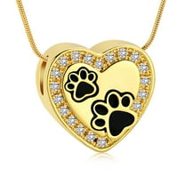Personalized Pet Urn Necklace for Dog / Cat Ashes Cremation Jewelry Heart Memorial Ashes Pendant Keepsake Funeral Jewelry