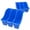 Blue, variant on Storex Interlocking Small Book Bin, Plastic Desktop Storage for Letter Paper, Assorted Colors, 6 - Pack