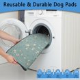 thumbnail image 5 of Reversible Washable Dog Mats with Dual-Sided Flower Prints, 2-Pack Training Pads with Leak-Proof Construction and Reinforced Stitched Edges, 5 of 8