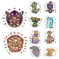 thumbnail image 4 of ITFABS Wooden Puzzles, Colorful Cartoon Animal Jigsaw Decompression Toys, 4 of 4