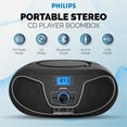 thumbnail image 2 of Reproductor de CD Philips Boombox TAZ3300 con Bluetooth y Radio FM, 2 of 8