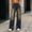Blue women wide leg pants a1, variant on Bzdzmqm Women Wide Leg High Waisted Flowy Casual Solid Boho Vacation Beach Lounge Pant Summer Loose Elastic Waist Cropped Trousers, Light Blue M