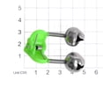thumbnail image 2 of Fishing Pole Fish Alarm of 10Pcs Twin Bell Ring Clip in Green Color for Easy Clamping as Great Accessory for Fishing, 2 of 7
