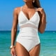 thumbnail image 1 of WILLBEST Traje de Baño Mujer Dos Piezas 2025, Traje de Baño de Color Liso para Mujer, Traje de Baño Integrado con Tirantes Huecos, 1 of 6