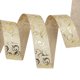 thumbnail image 3 of (10 yardas/lote) cintas de estampado en caliente doradas de 25mm, transferencia térmica, embalaje de regalo de grosgrain impreso, accesorios de boda, materiales DIY, 3 of 5