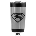 thumbnail image 2 of Superman Man Of Steel Black Shield Stainless Steel Tumbler 20 oz Coffee Travel Mug/Cup, Vacuum Insulated & Double Wall with Leakproof Sliding Lid | Great for Hot Drinks and Cold Beverages, 2 of 7