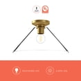 thumbnail image 2 of FM570314BGCL-Alora Lighting-Salem - 1 Light Flush Mount-8 Inches Tall and 14.13 Inches Wide-Brushed Gold Finish, 2 of 7