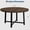 Brown, variant on COZONY 47 Inch Round Dining Room Table for 4-6, Industrial Metal Frame Table with Wooden Top, Space Saving Kitchen Table for Apartment and Breakfast Area, No Chairs, Black