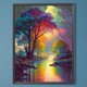 thumbnail image 1 of Pintura de diamante 5D DIY Taladro redondo completo Kit de noche silenciosa Decoración del hogar (K862) JShteea El nuevo, 1 of 9