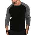 thumbnail image 2 of VJATTWR Men's Shirts Knit Long Sleeve Quarter Zipper T Shirt Casual Tee M, 2 of 7
