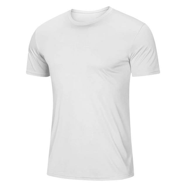 Men's Quick Dry Workout Shirts Moisture Wicking Running Athletic Performance T-Shirts Lightweight Gym Top Tee