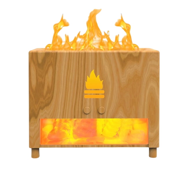 Billuyoard Simulación de llama humidificador de aire silencioso USB Aroma armario forma sala de estar fragancia fabricante de niebla difusor hogar Humidificadores color de registro Billuyoard HA080117-03