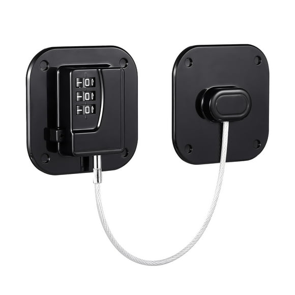 Cerradura para cajones y gabinetes sin perforaciones, cerradura adhesiva para bebés, cerradura de seguridad para ventanas, cerradura con correa de seguridad para niños, cerradura con código