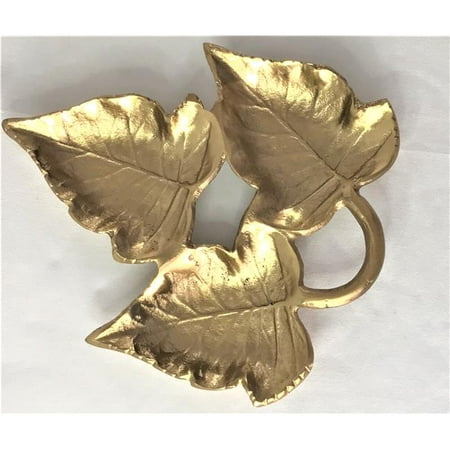 

Leeber Limited 75062 Triple Maple Leaves Gold Colour Nuts Tray 11.75x 9.5 x 1.25