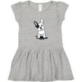 thumbnail image 3 of Inktastic B/W Frenchie (Darks) Girls Toddler Dress, 3 of 5
