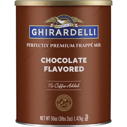 Ghirardelli Chocolate Frappe, Double Chocolate, 50-Ounce Can