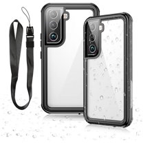 SOATUTO for Samsung S22 Waterproof Case Full Body Phone Case with Screen Protector Shockproof Dustproof IP68 Waterproof Dustproof Protective Case with Lanyard for Samsung Galaxy S22 6.1 inch