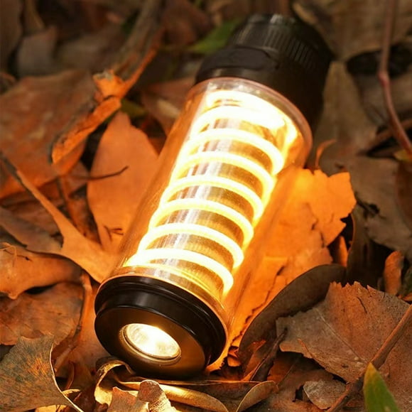 TopLLC (Rechargeable) Outdoor Camping Light LED Lighting Portable Flashlight With Charge Display, Single Lamp+Lamp Cap on Clearance