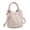 Milk apricot, variant on Silk Scarf Handle MINI Bucket Bag for Women, Inner Pouch & Multi-Way Design, Large Capacity Casual Shoulder Crossbody Handbag (7.1"x7.1"x7.5", 1.1lb), Street Trend