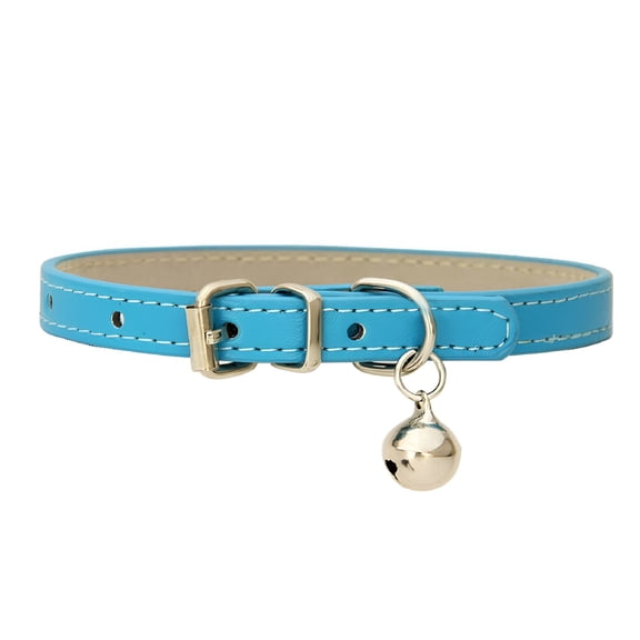 GASTROPOD 2026 New Leather Small Dog Cat Collar with Bell Safety Adjustable Cat Kitten Straps Puppy Necklaces Chihuahua Collars Pet Supplies