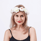 thumbnail image 5 of Corona de flores rosas ajustable para mujeres y niñas, diademas, corona de pelo romántica, tocado, boda, fiesta de cumpleaños, 5 of 5