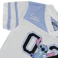 thumbnail image 6 of Disney Girls Lilo & Stitch Soccer Jersey T-Shirt - Girls Sizes 4-16 White/Blue, 6 of 8