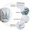 thumbnail image 6 of Christmas Tree Bathroom Shower Curtains with Hooks, Winter Snow Scene Pine Trees Forest Farmhouse Waterproof Fabric Washable Shower Curtain for Home Hotel Bathtub Decor 72x72 Inches, 6 of 7